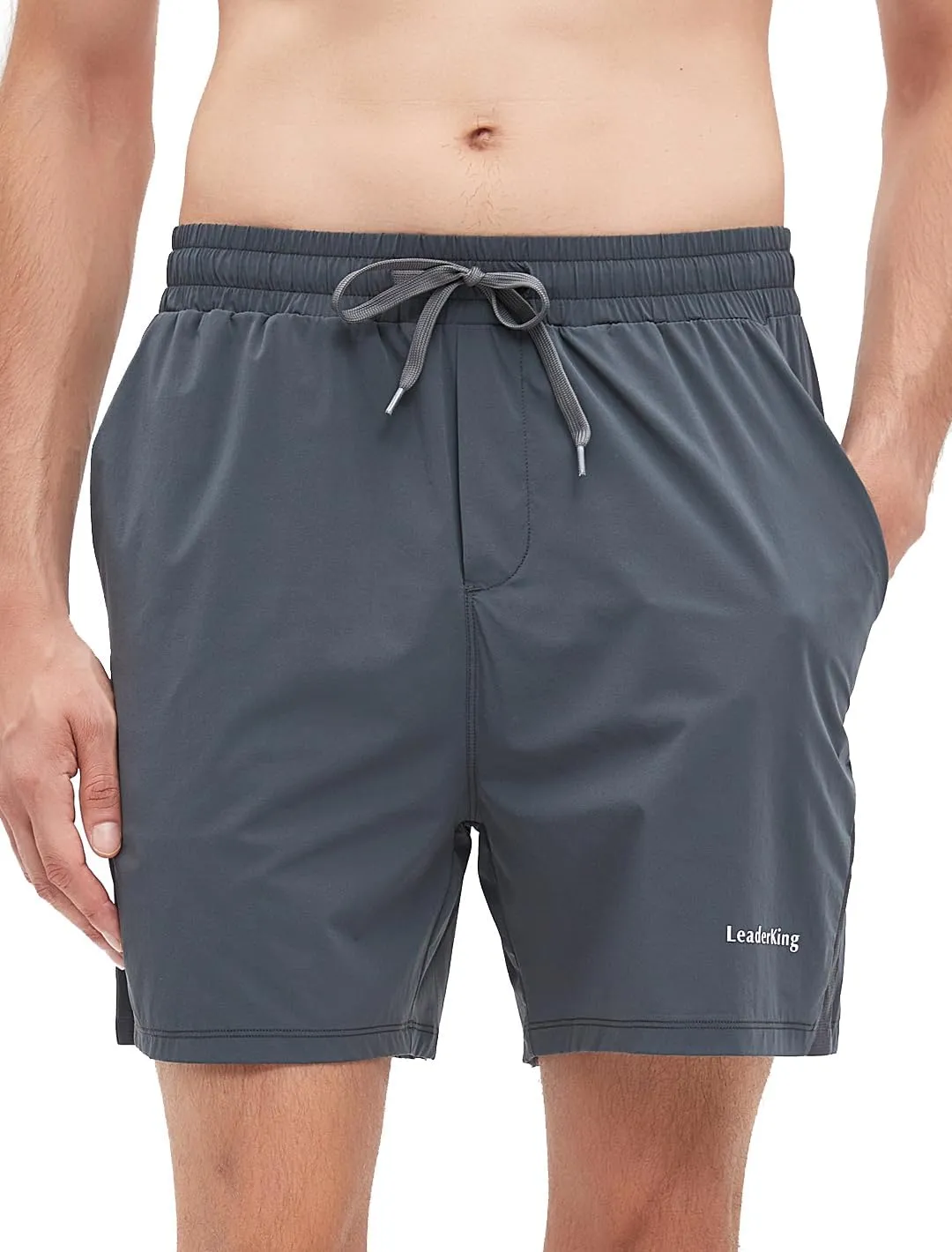 Men's Fitness Workout Shorts Quick-Dry Running Shorts with Pockets Basketball Training Shorts
