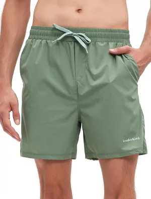Men's Fitness Workout Shorts Quick-Dry Running Shorts with Pockets Basketball Training Shorts