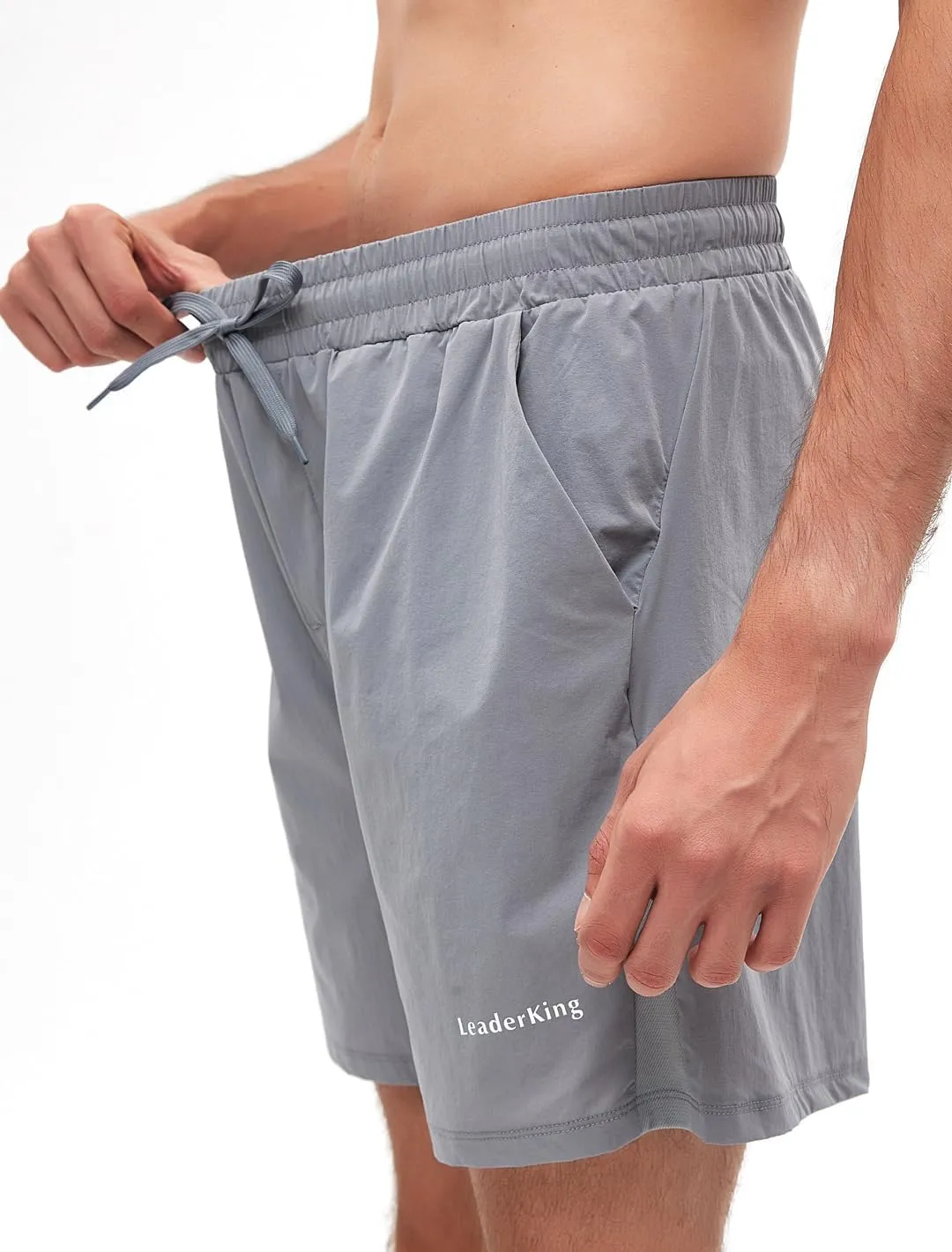 Men's Fitness Workout Shorts Quick-Dry Running Shorts with Pockets Basketball Training Shorts