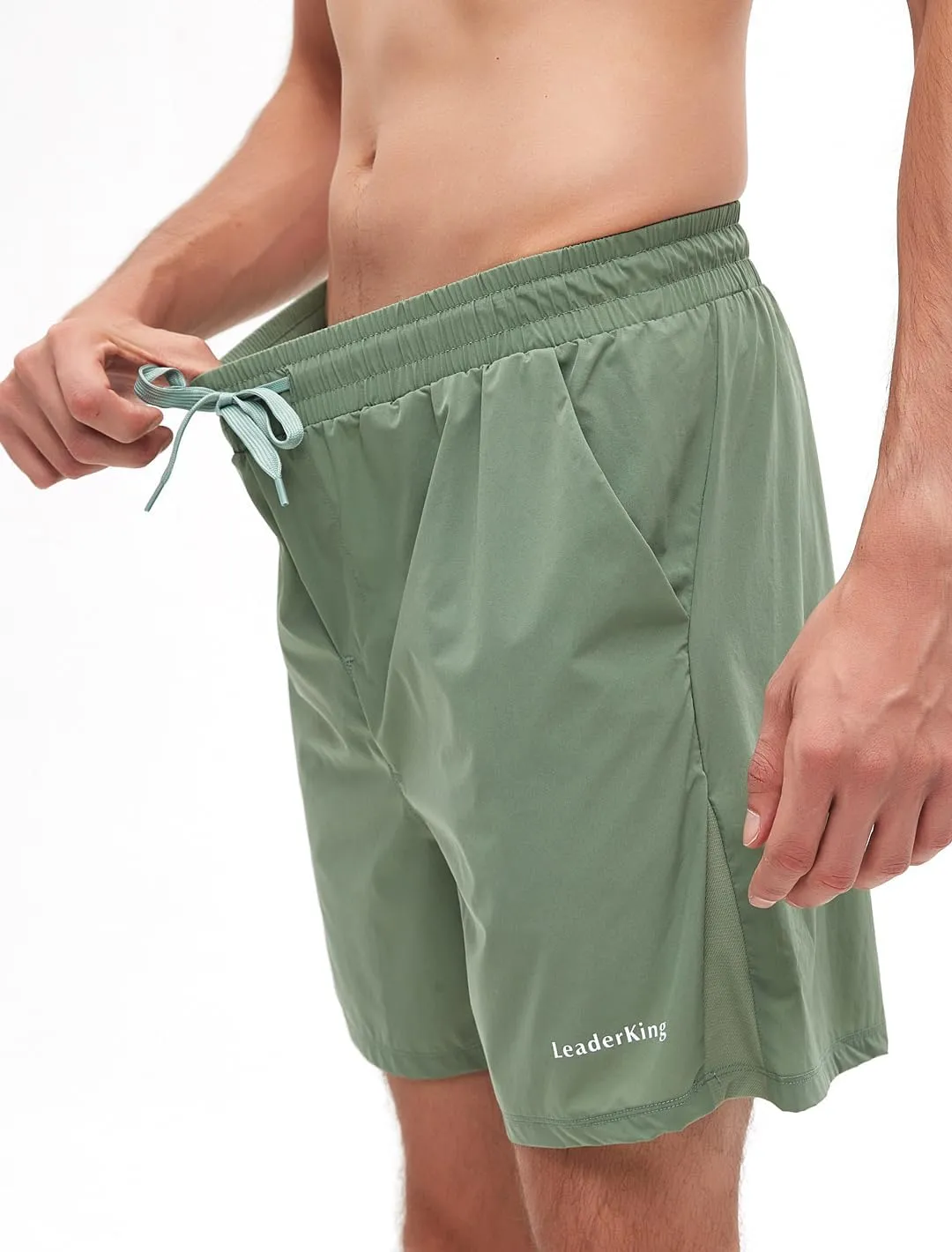 Men's Fitness Workout Shorts Quick-Dry Running Shorts with Pockets Basketball Training Shorts