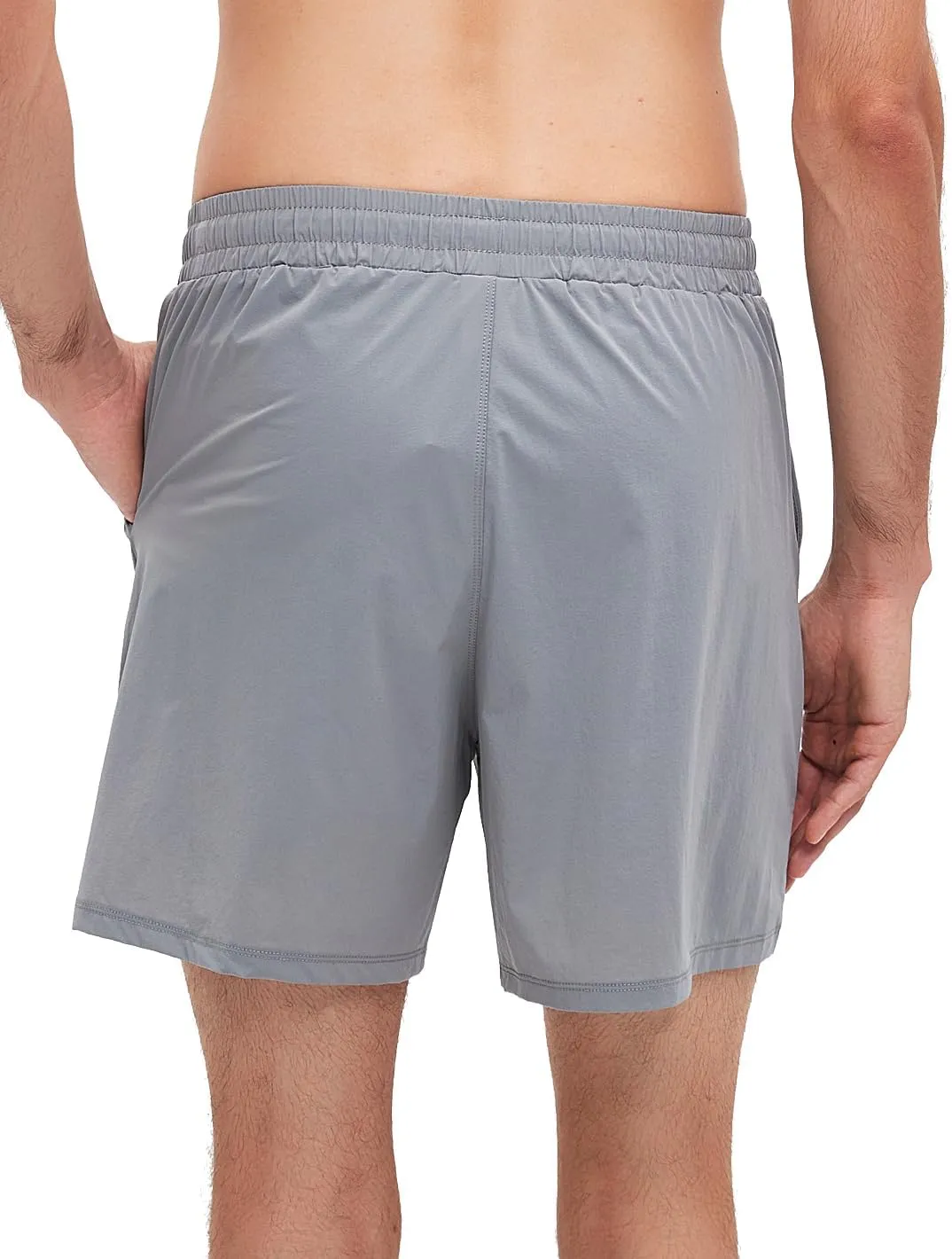 Men's Fitness Workout Shorts Quick-Dry Running Shorts with Pockets Basketball Training Shorts