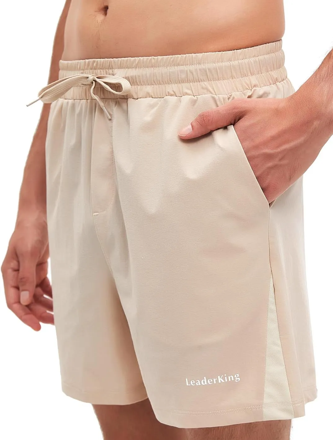 Men's Fitness Workout Shorts Quick-Dry Running Shorts with Pockets Basketball Training Shorts