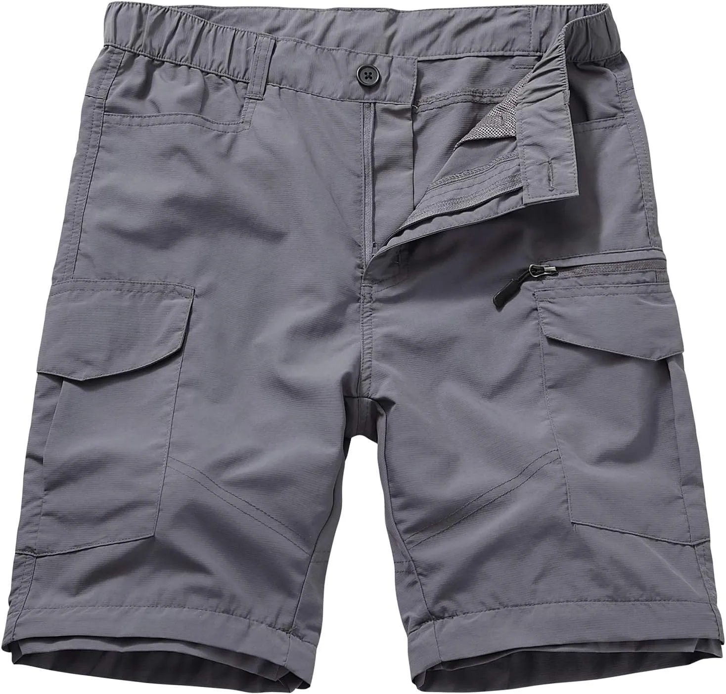Mens Hiking Pants Quick Dry Lightweight Fishing Convertible Zip Off Safari Trousers