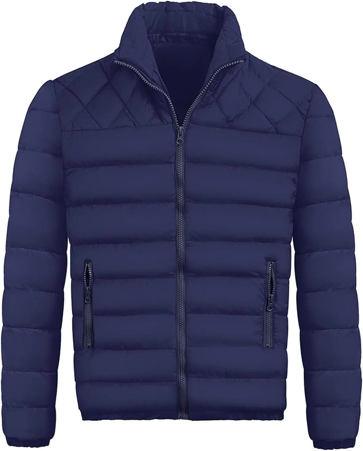 Men's Jacket Winter Puffer Jacket Fleece Warm Lightweight Coat Outerwear Cold Weather Jackets, M-3XL