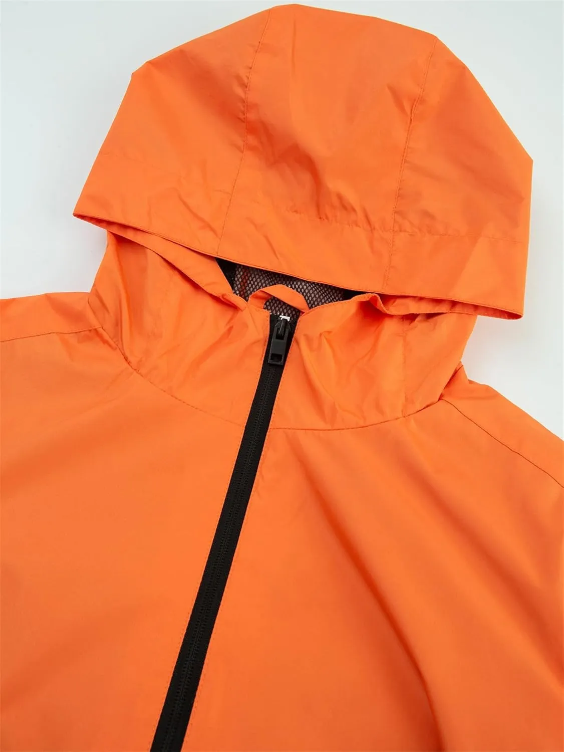 Men’s Lightweight Jacket Breathable Windbreaker Golf Hoodie Jacket Full Zip Windproof Outdoor Running Coat for Men