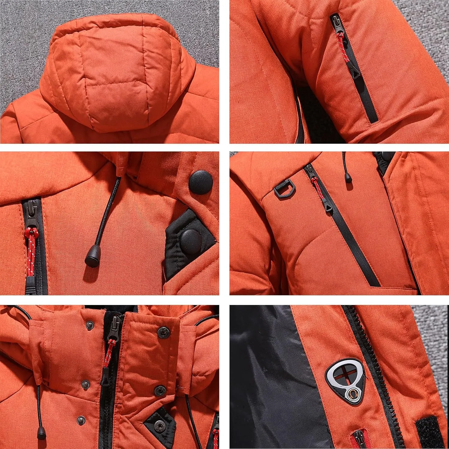 Men's Lightweight Puffer Jacket Hooded Coat Bubble Warm Jacket Men ThiCasual Winter Windproof Insulated Jacket