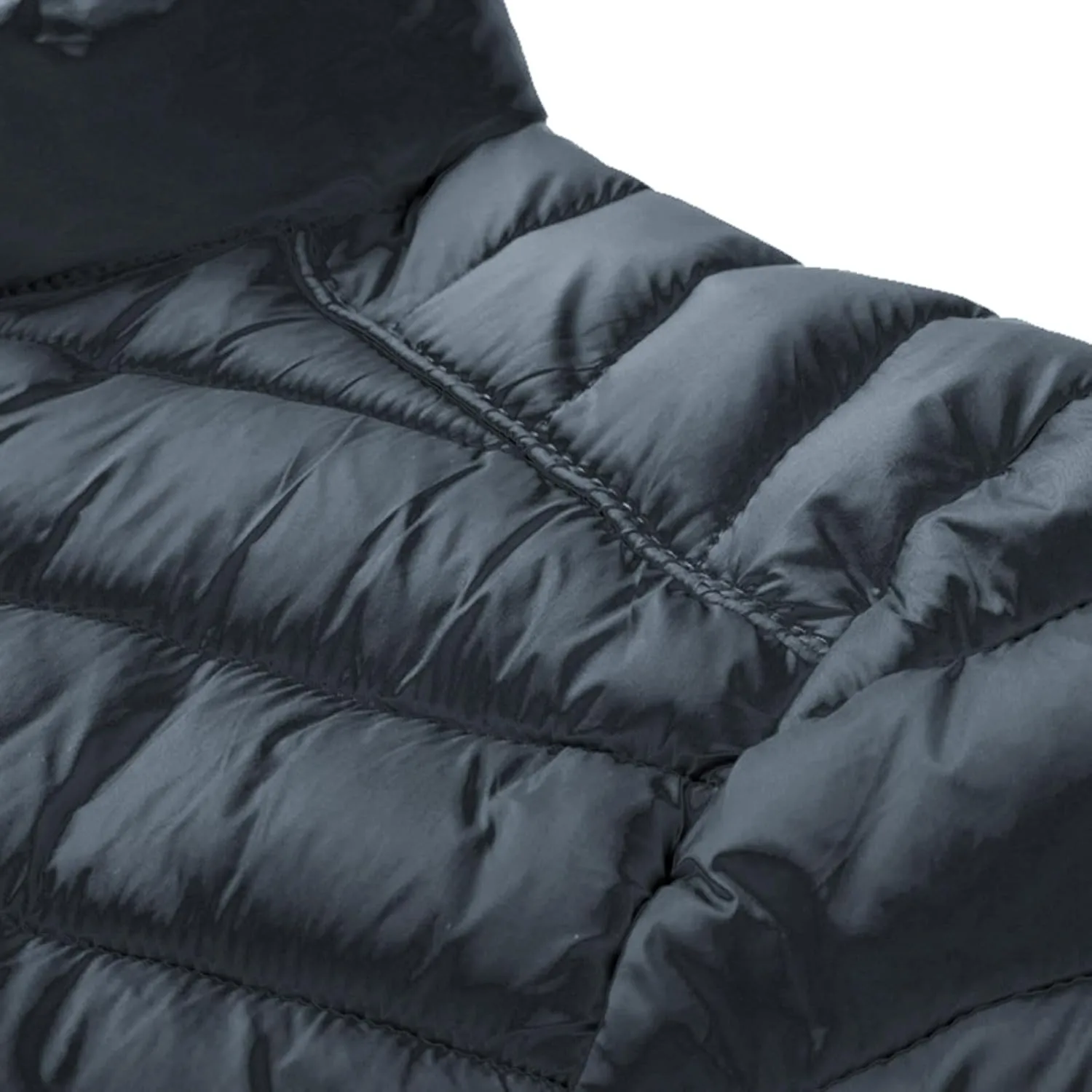 Men's Lightweight Puffer Jacket Men's Plush Autumn&Winter Color Long Solid Jacket Hooded Windproof Insulated Jacket