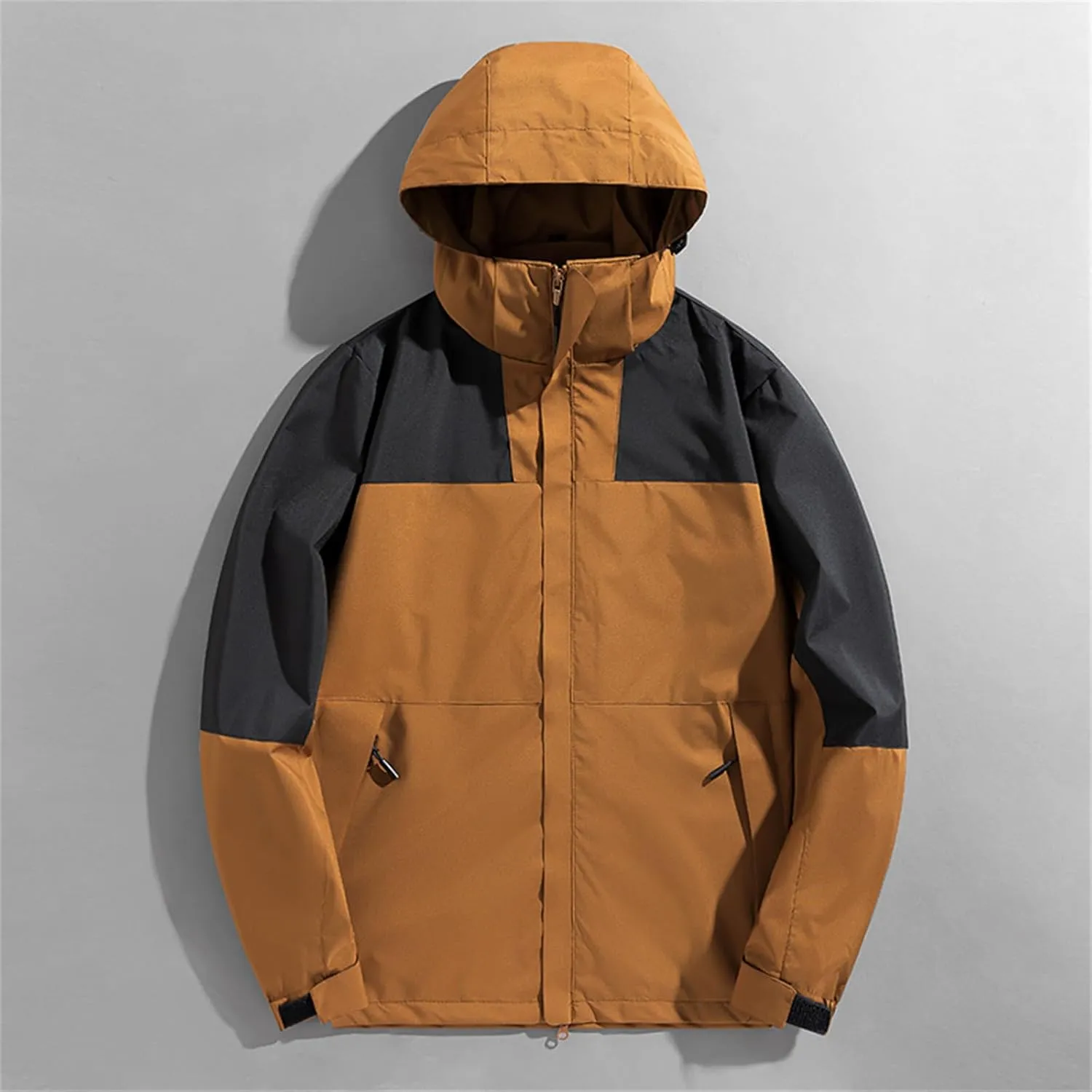 Mens Lightweight Thin Zipper Hooded Jackets Long Sleeve Waterproof Casual Windbreakers Breathe Outdoor Couple Tops