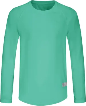 Men's Long Sleeve Pullover Quick Dry UPF 50  UV Swim Sun Shirt Running Fishing Workout Tee Outdoor Training Tops