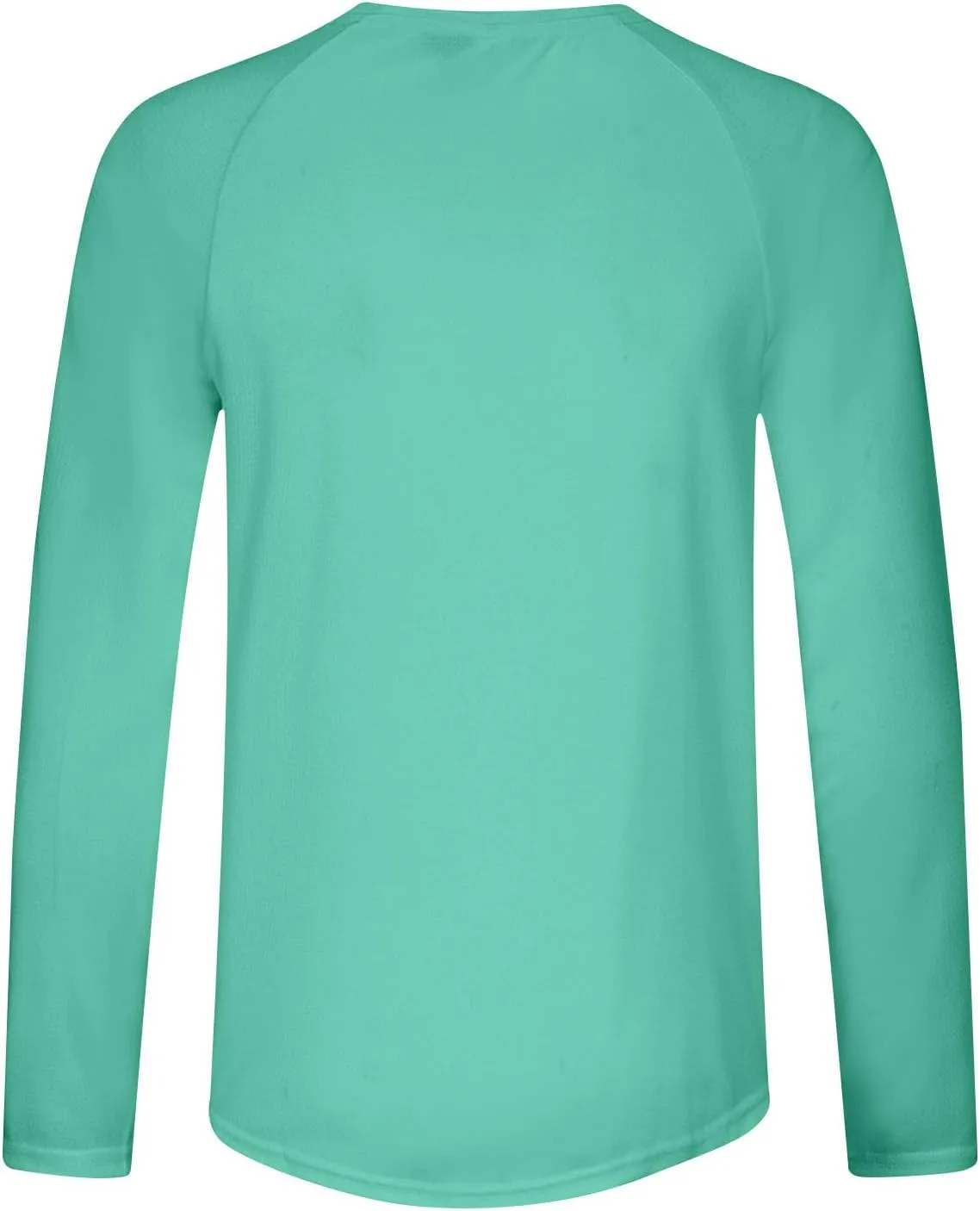Men's Long Sleeve Pullover Quick Dry UPF 50  UV Swim Sun Shirt Running Fishing Workout Tee Outdoor Training Tops