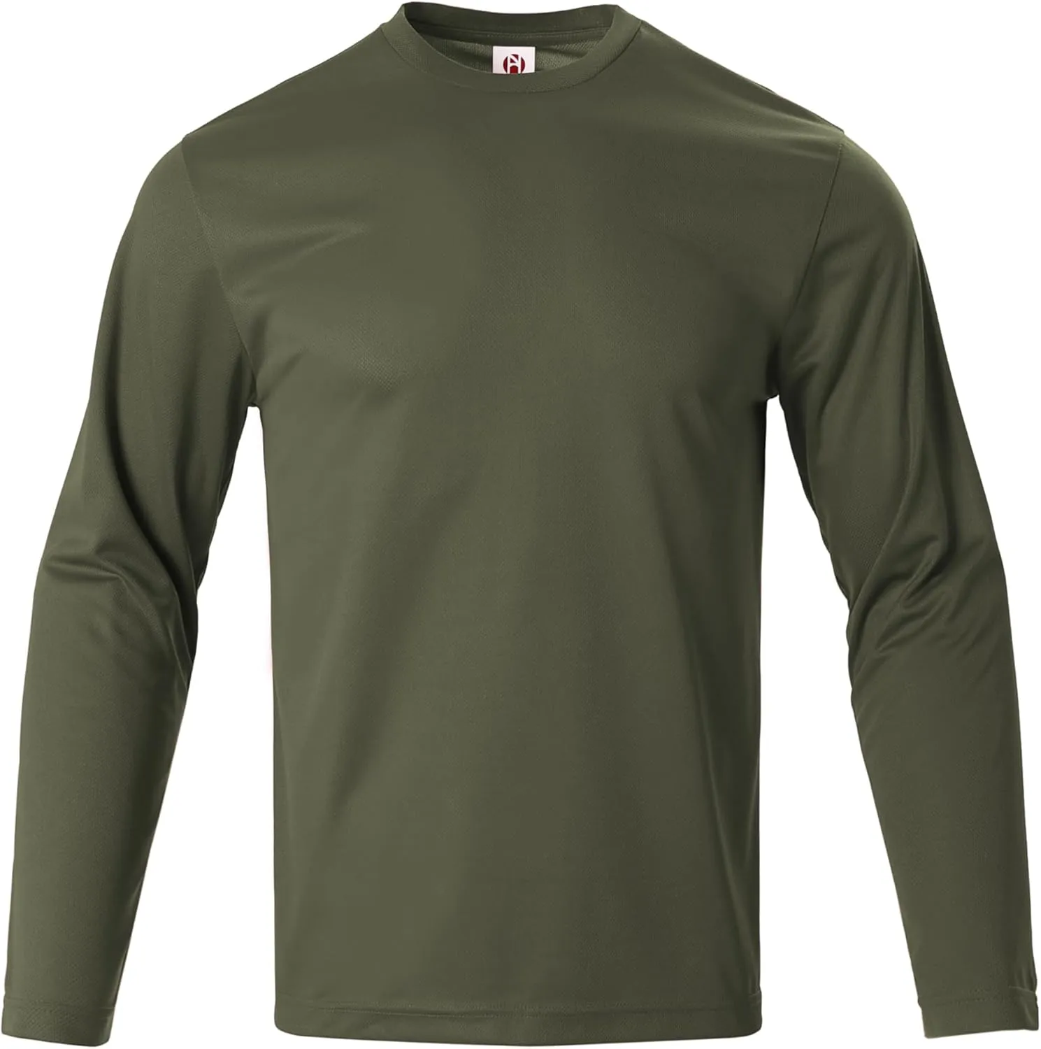 Mens Long Sleeve T-Shirts Casual Crew Neck Tee Shirt Summer Soft Running Swimming Cycling Fishing Tops