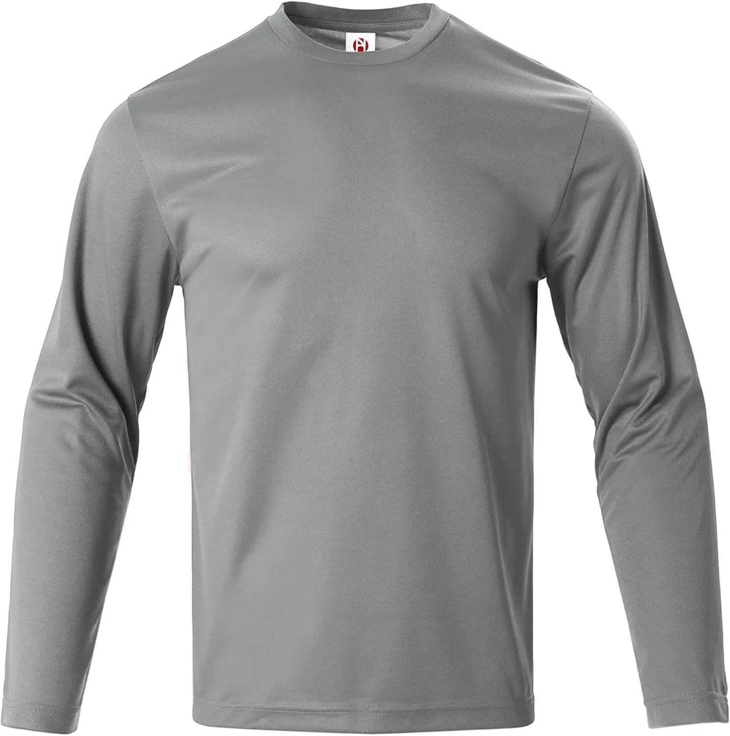 Mens Long Sleeve T-Shirts Casual Crew Neck Tee Shirt Summer Soft Running Swimming Cycling Fishing Tops