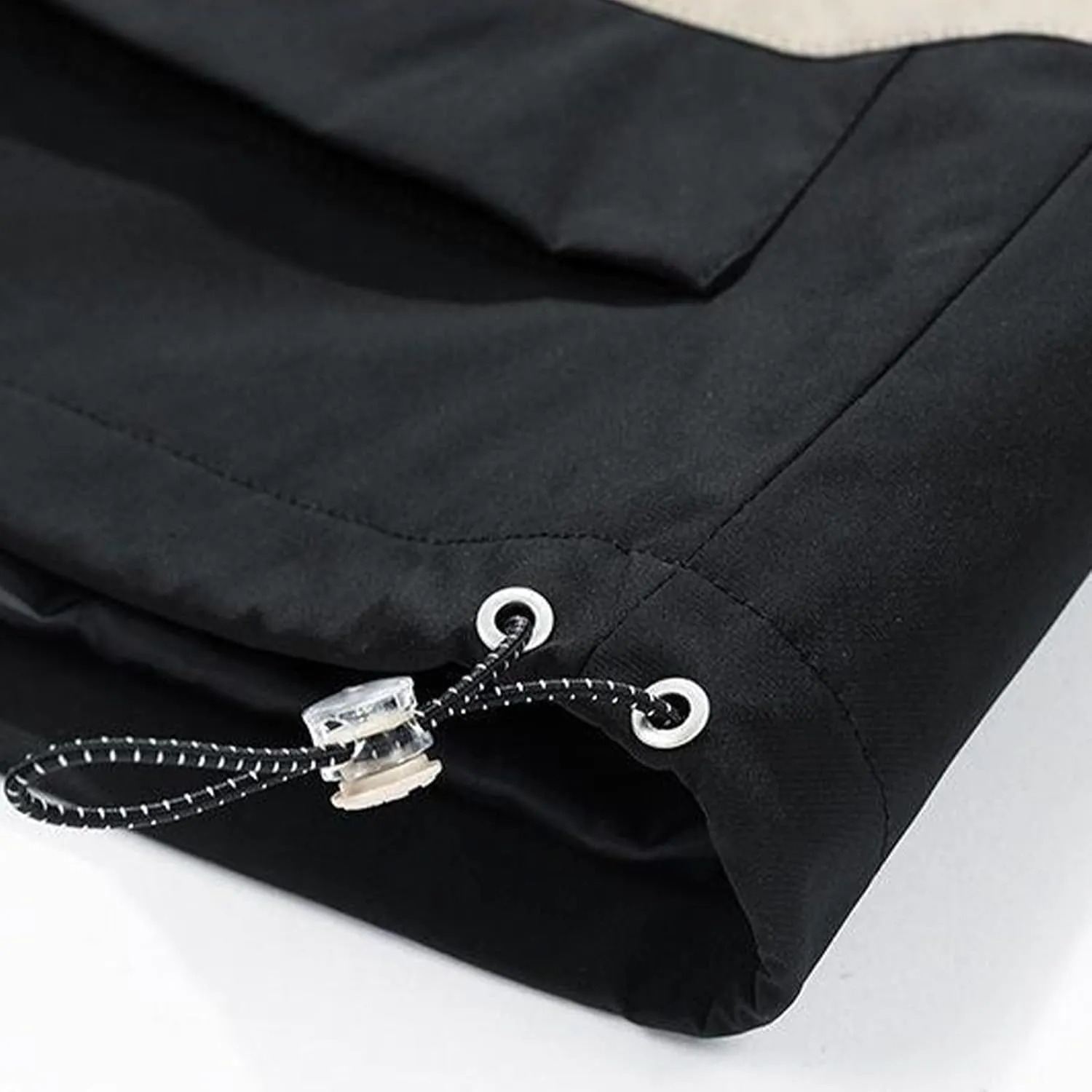 Men's Oversized Rain Jacket with Pockets Lightweight Zip Up Long Sleeve Windbreaker 2024 Fall Fashion Hooded Raincoat