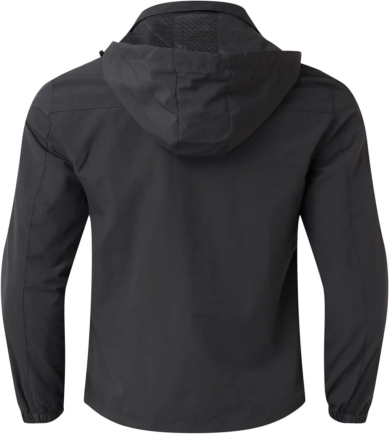 Mens Rain Coats Waterproof with Hood Rain Jacket Lightweight Rain Pullover for Hiking Golf Running