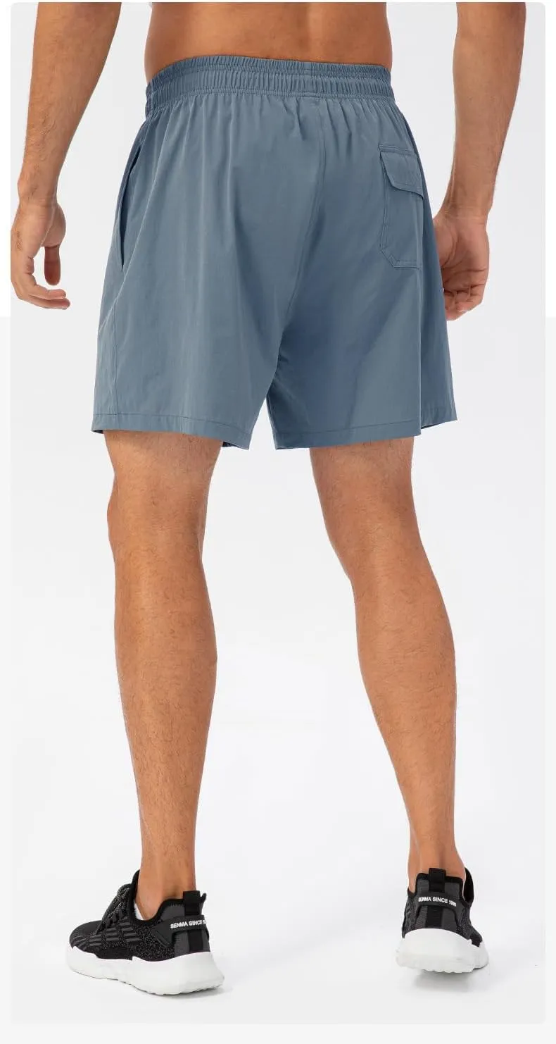 Men's Running Shorts Quick Dry Lightweight Shorts Sports Athletic Gym Shorts with Pockets