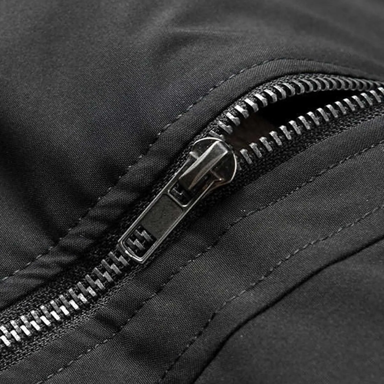 Mens Sherpa Fleece Lined Jacket Thick Winter Warm Coat Fashion Stand Collar Full Zip Bomber Jacket with Pockets