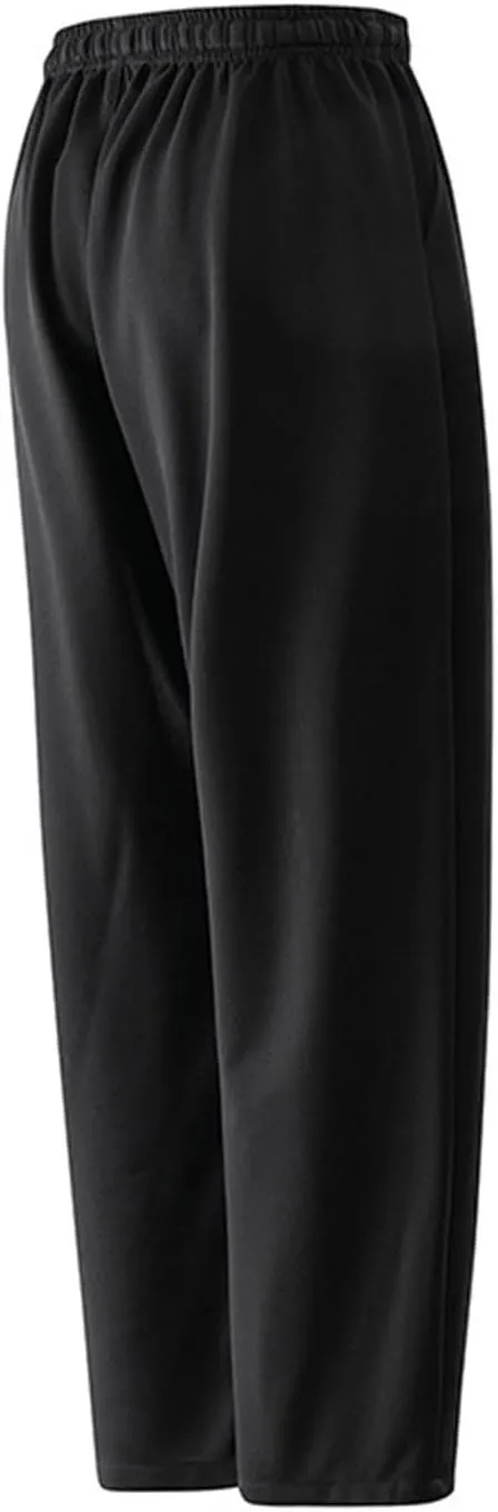Mens Straight Pants Drawstring Elastic Waist Loose Casual Trousers Wide Leg Relaxed Fit Slacks Trouser with Pockets