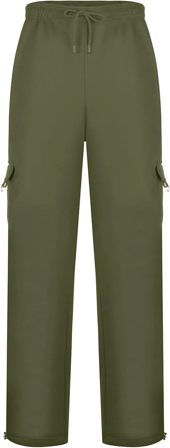 Mens Sweatpants Solid ens Sweatpants Elastic Open Bottom Athletic Drawstring Joggers Big and Tall Gym Pants with Pockets