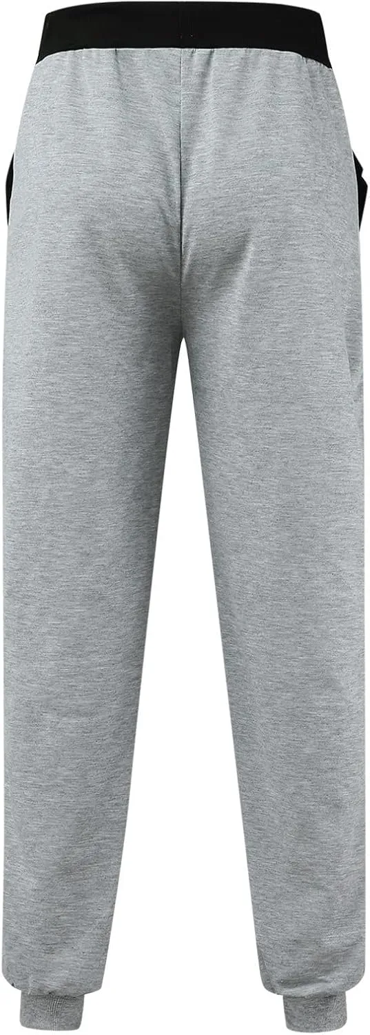 Mens Sweatpants Solid ens Sweatpants Elastic Open Bottom Athletic Drawstring Joggers Big and Tall Gym Pants with Pockets