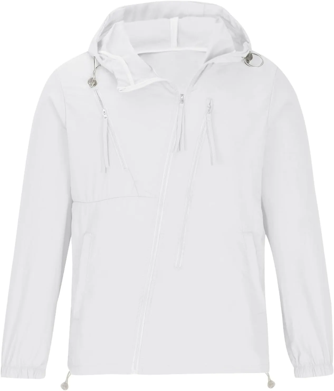Men's UPF 50  Sun Protection Outdoor Lightweight Full Zip Hoodie Jacket Long Sleeve Fishing Hiking Performance Jackets