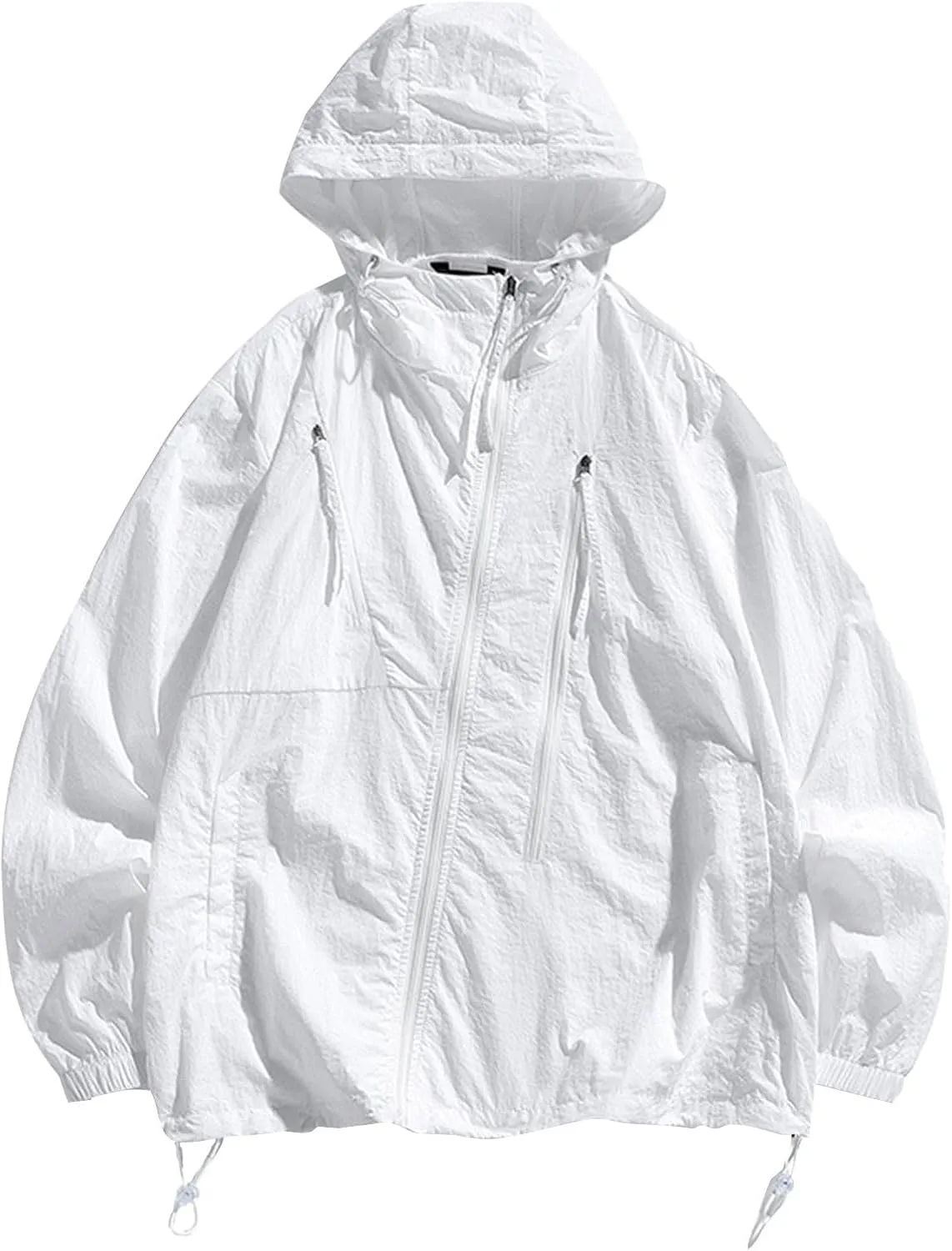 Men's UPF 50  Sun Protection Outdoor Lightweight Full Zip Hoodie Jacket Long Sleeve Fishing Hiking Performance Jackets