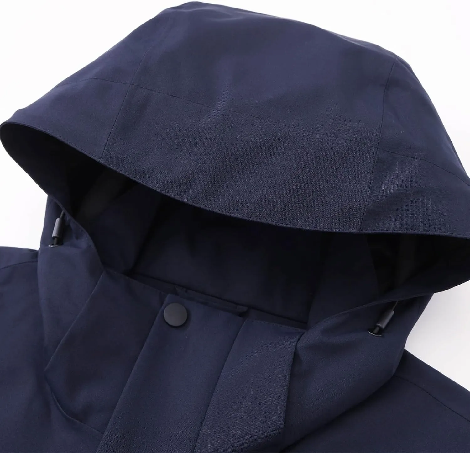 Men's Windbreakers Lightweight Jacket Fleece Lined Hooded Mens Jackets Casual Stylish Hiking Windbreaker Solid Jacket