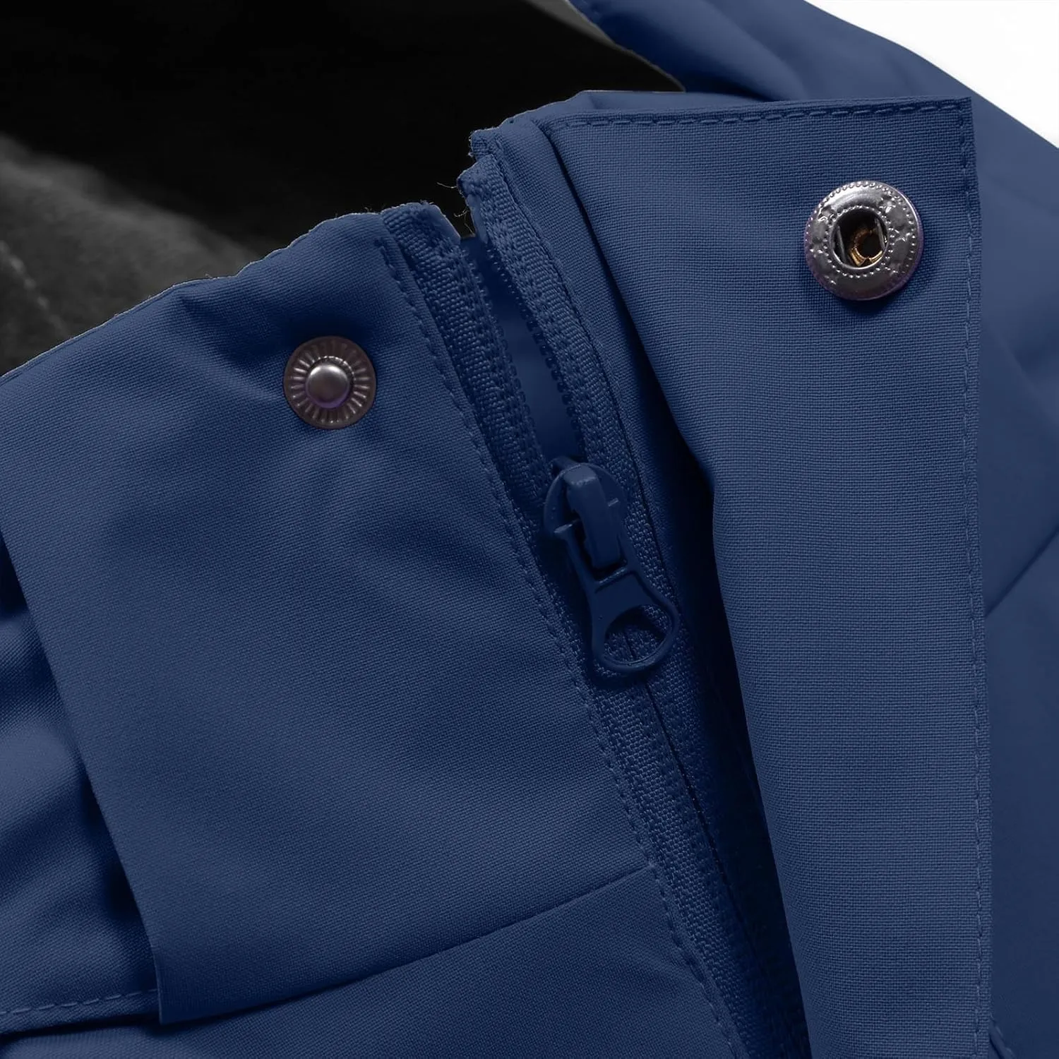 Mens Windbreakers Windproof and Waterproof Adjustable Hooded Jacket Solid Color Casual Punch Outdoor Hiking Jacket