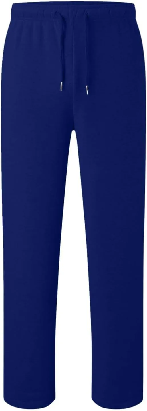 midelxp Mens Sweatpants Open Bottom Baggy Fleece Jogger Pants with Pockets Gym Athletic Workout Pants Casual Lounge Pants