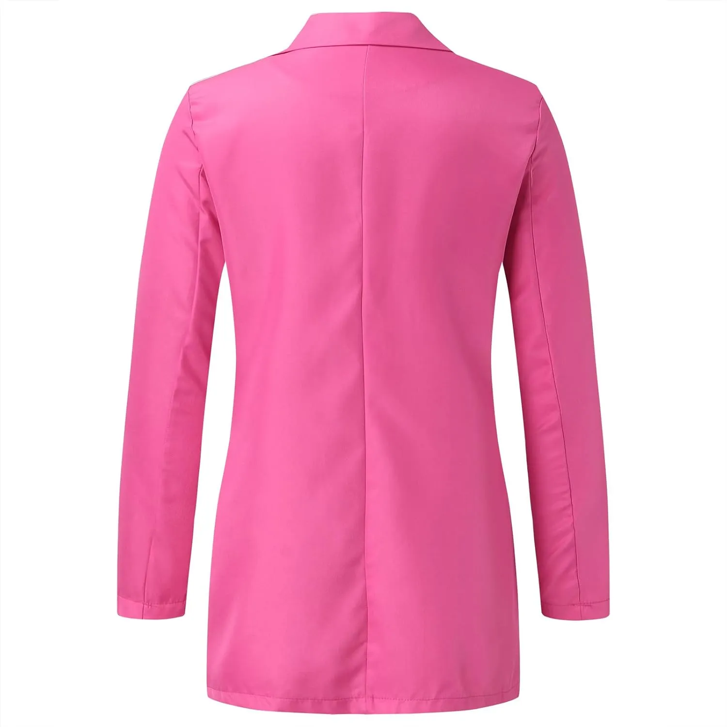 Miyaomn Womens Solid Color Casual Office Blazer Suit Jacket Slim Fit Double Breasted Notched Shawl Collar Sports Coat Outwear