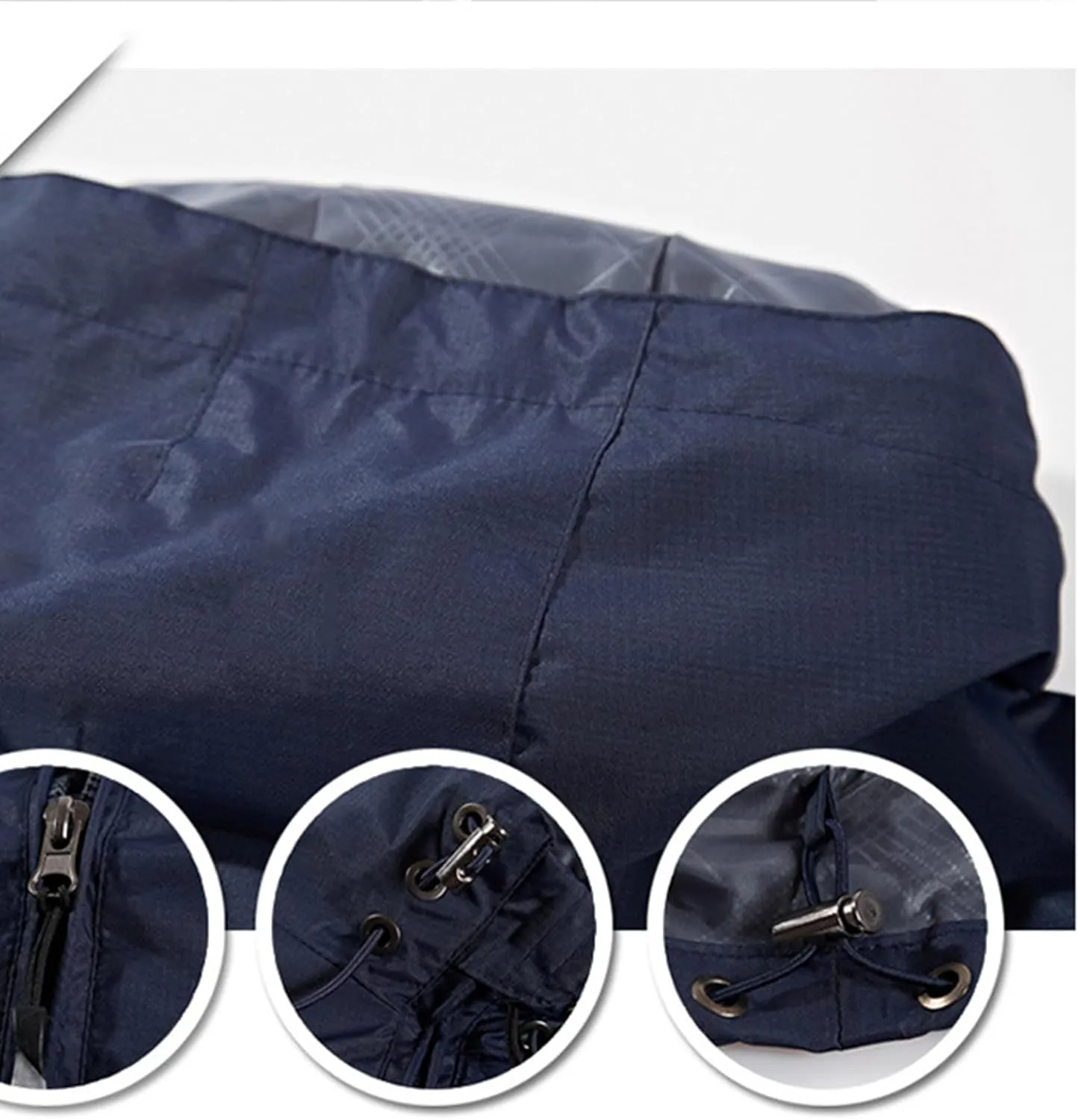 Mmoneyake Waterproof Jackets for Men Hiking Coat Lightweight Water Resistant Windbreakers Outdoor Rain Jacket with Hooded