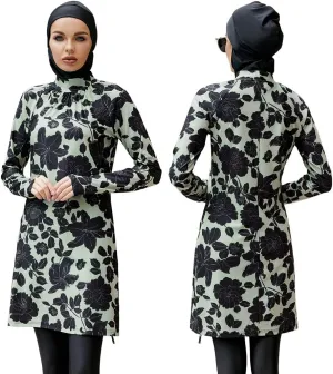 Muslim Swimsuits for Women Modest Islamic Arabic Swimwear Burkini Full Cover Hijab Top Pants Swimming Cap Bathing Suits