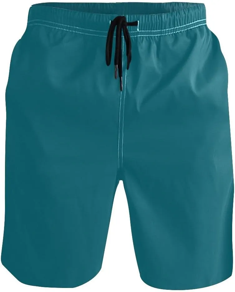 ODAWA Shell Pink Boardshorts for Men, Short Swim Trunks Men Mesh Lining Mens Swimming Shorts with Pockets