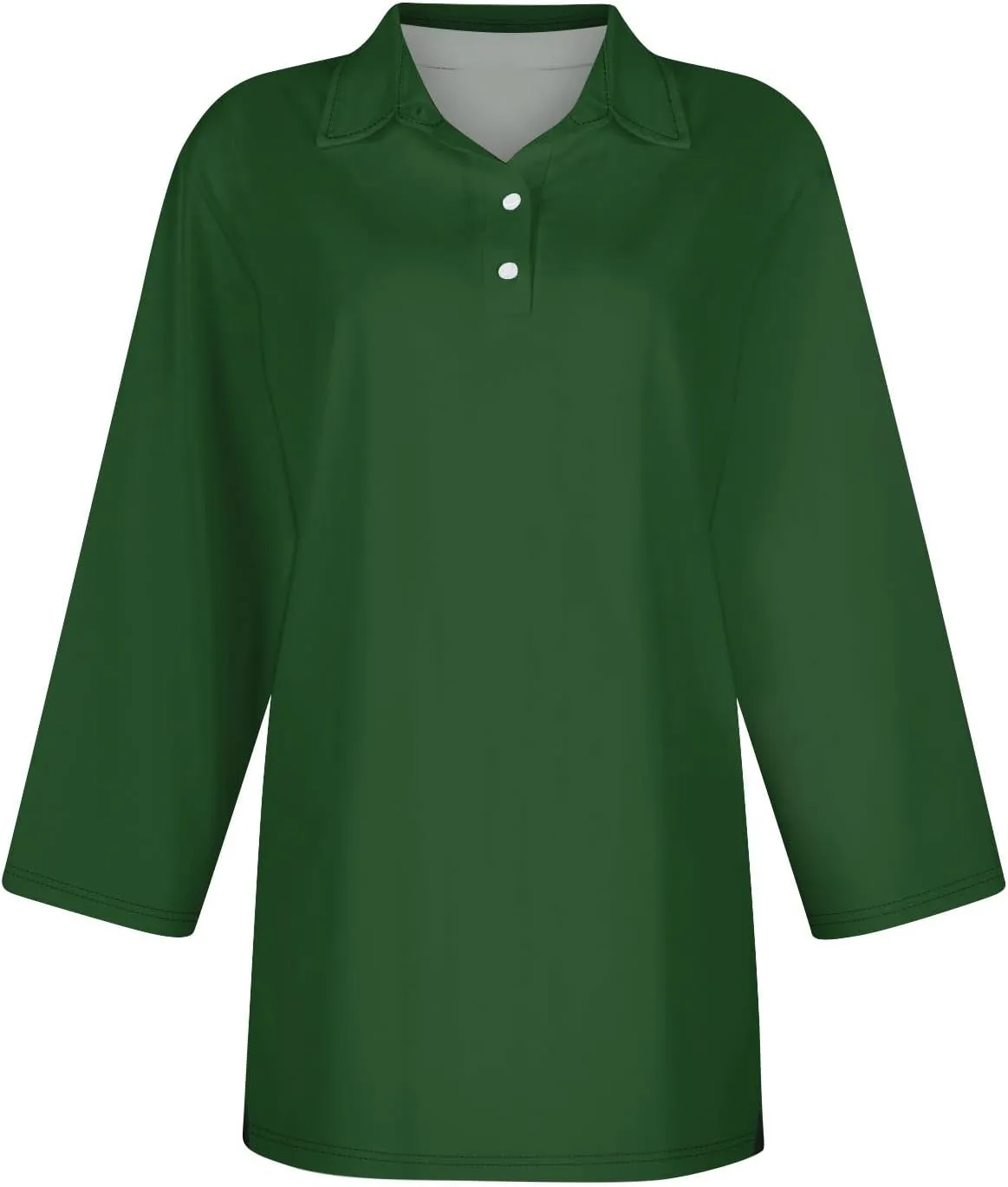 Polo Shirts for Women Summer Tops Button Down 3/4 Sleeve Golf Tees Shirts Lapel Collared Shirts Office Wear for Work