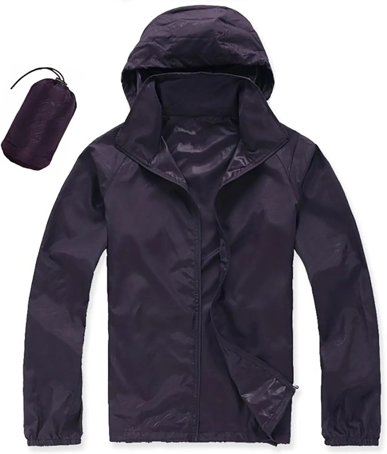 Rain Jacket Women Lightweight Hooded Raincoat Waterproof Windbreaker Jackets Packable Rain Coats with Pockets