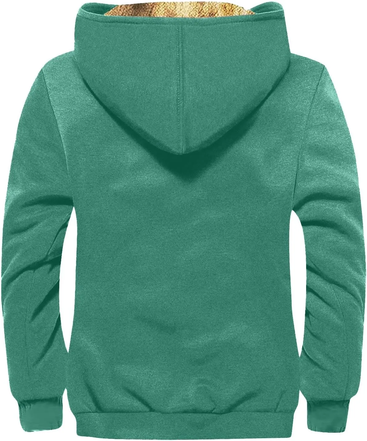 RTRDE Mens Casual Hooded Jacket Heavyweight Full Zip Hoodie Jacket Sherpa Lined Warm Winter Work Coats Jacket, M-7XL