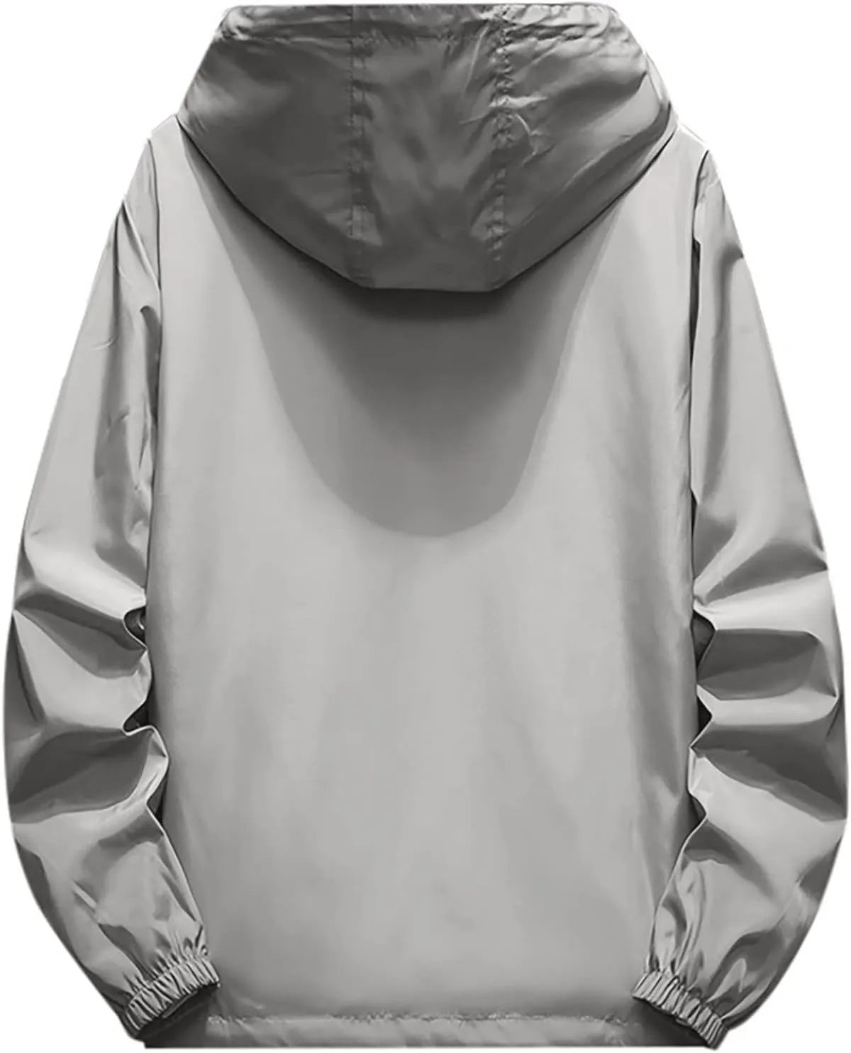 RTRDE Mens Waterproof Jacket Casual Lightweight Full Zip Windproof Anorak Hoodie Rain Jackets Windbreaker, M-7XL