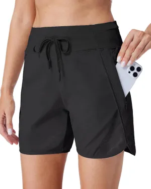 Running Shorts for Women 5" Athletic High Waisted Quick Dry Active Exercise Hiking Shorts with 3 Zipper Pocket
