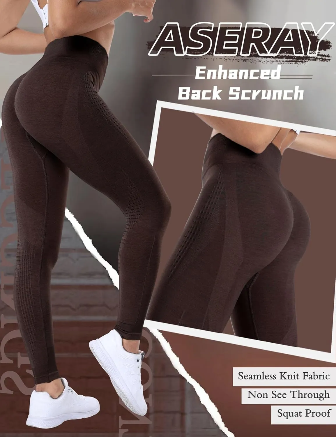 Scrunch Butt Lifting Leggings for Women Amplify Contour Seamless Workout Gym Leggings High Waisted Yoga Pants