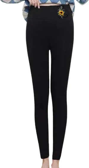 sdbrld Fleece Lined Leggings Women Soft Thermal Pants High Waist Tummy Control Stretchy Warm Thick Sherpa Winter Tights Pants