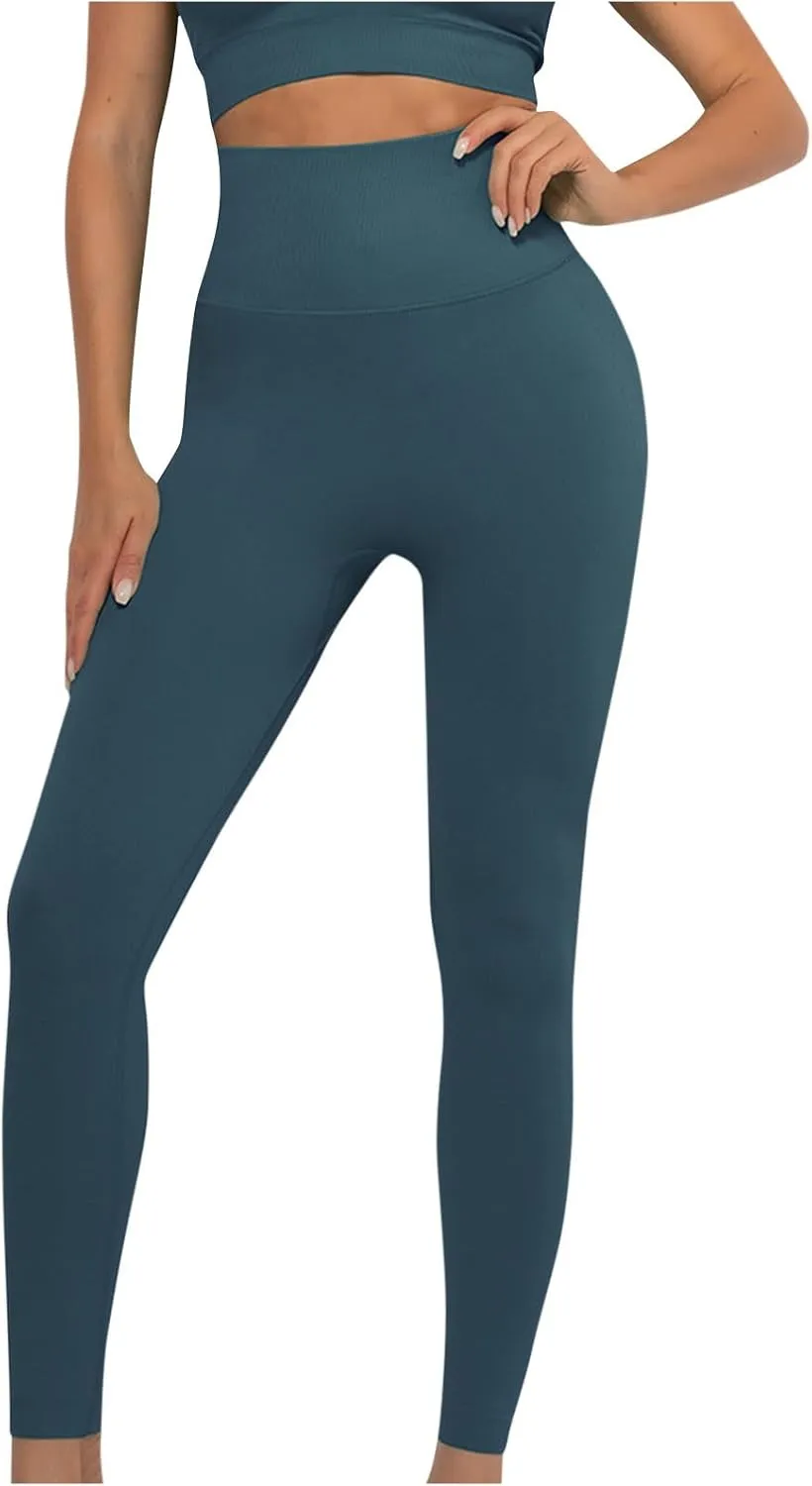 Seamless Leggings for Women High Waist Butt Lifting Bottoms Gym Sports Leggings Compression Tights Workout Yoga Pants
