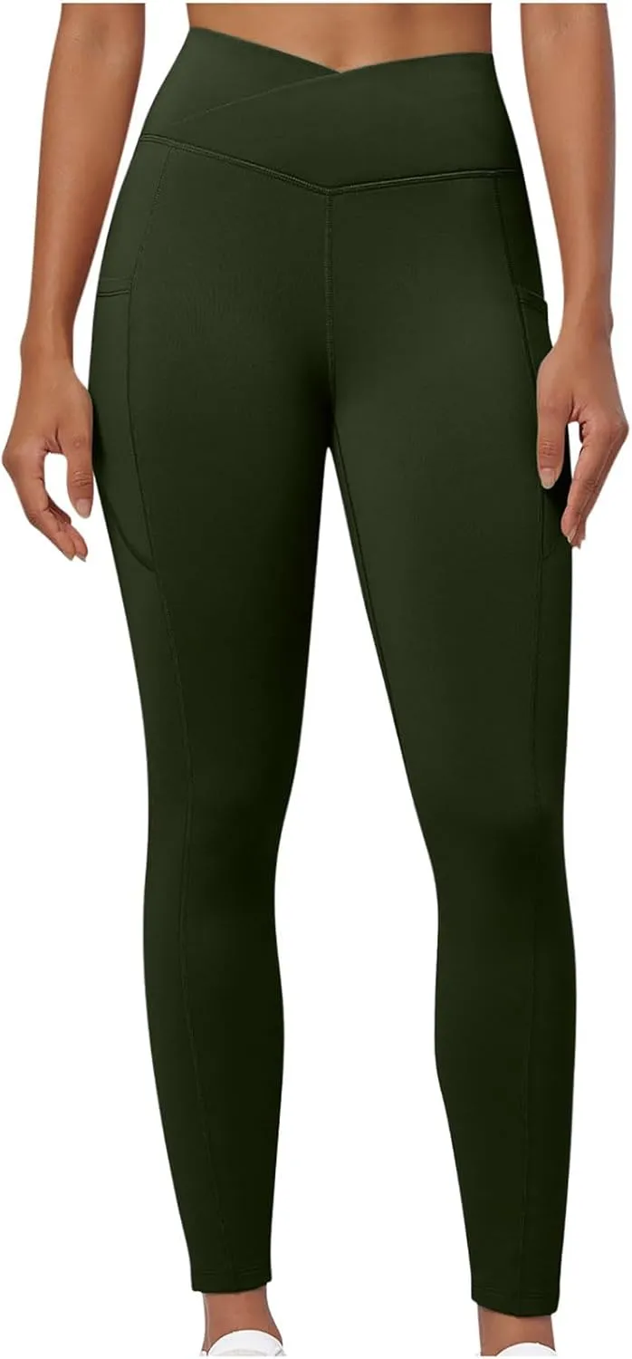 Seamless Yoga Pants for Women, Womens Tall Leggings,Fold Over Pants for Women,Legging Boots for Women
