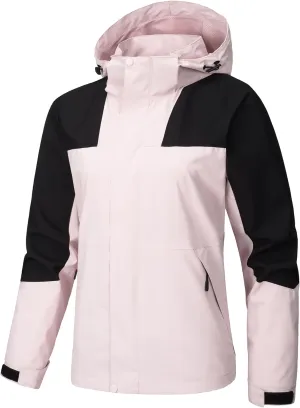 SEAUR Men Women Lightweight Waterproof Windproof Jacket Hooded Zipper Windbreaker Hiking Running Jackets