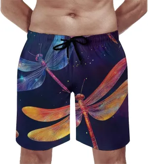 Shark Pattern Men's Athletic Running Shorts with Pockets Lightweight Beach Shorts Quick Dry