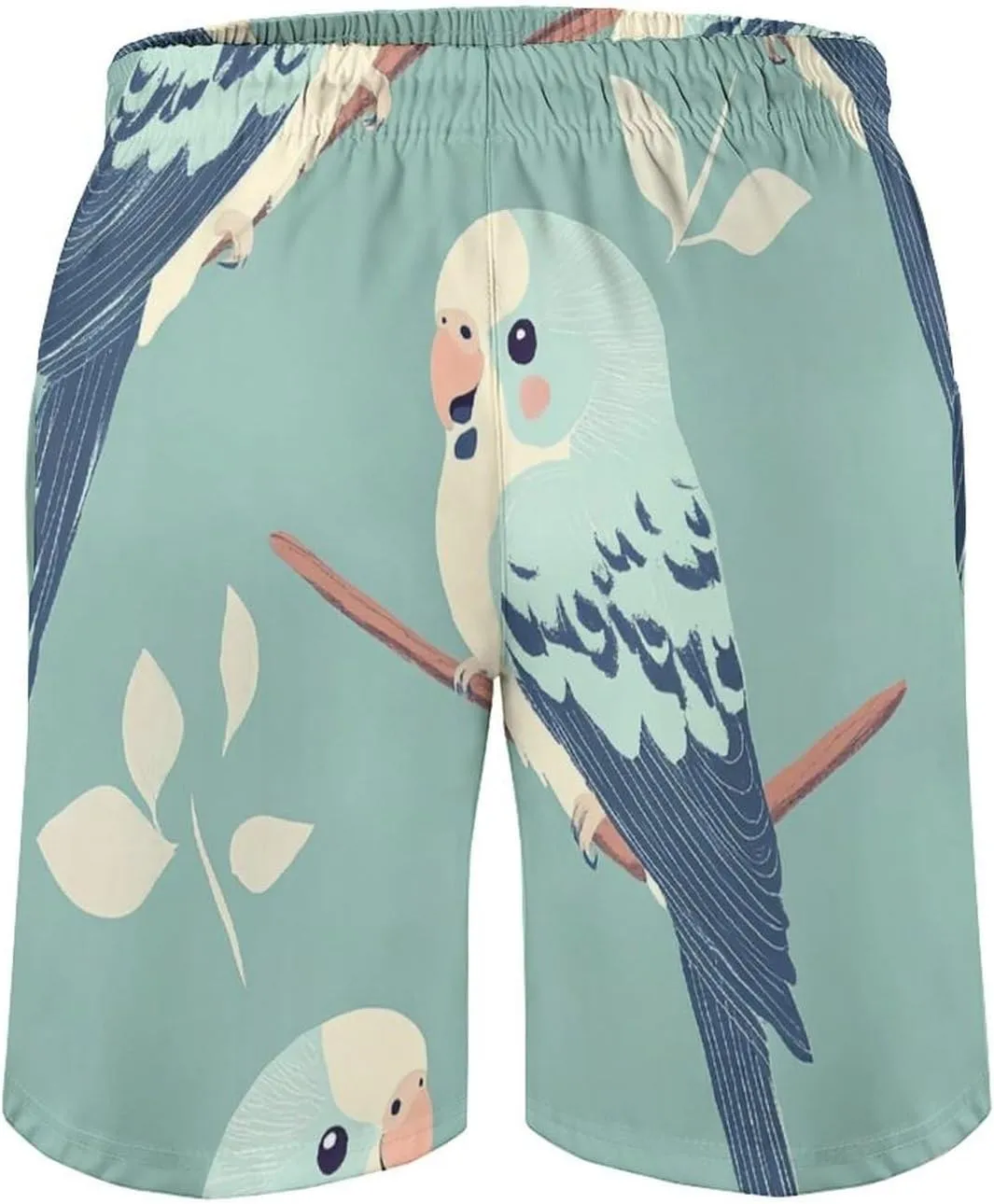 Shark Pattern Men's Athletic Running Shorts with Pockets Lightweight Beach Shorts Quick Dry