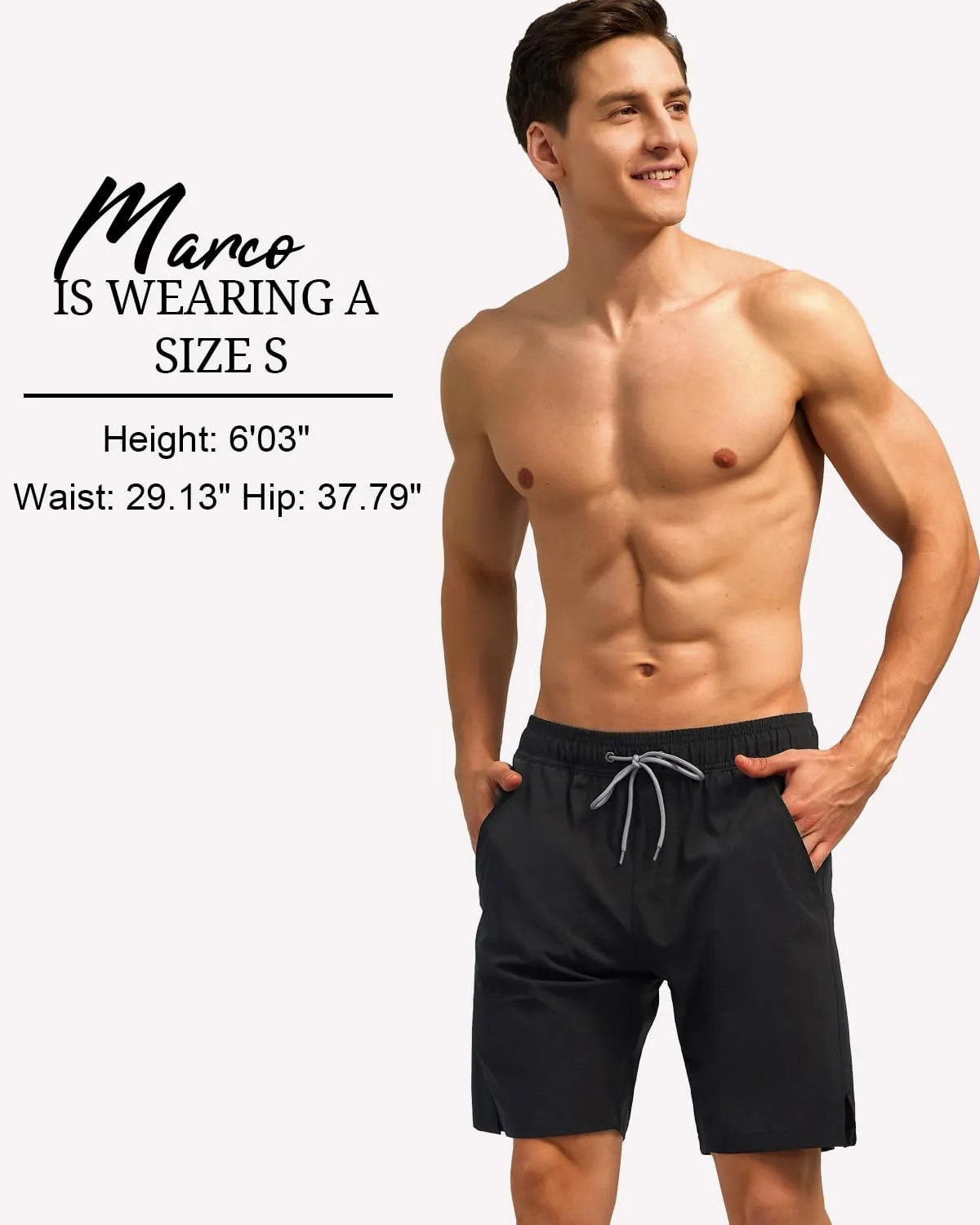 SILKWORLD Mens Swim Trunks Quick Dry Bathing Suit Board Swimming Shorts with Zipper Pockets and Compression Liner