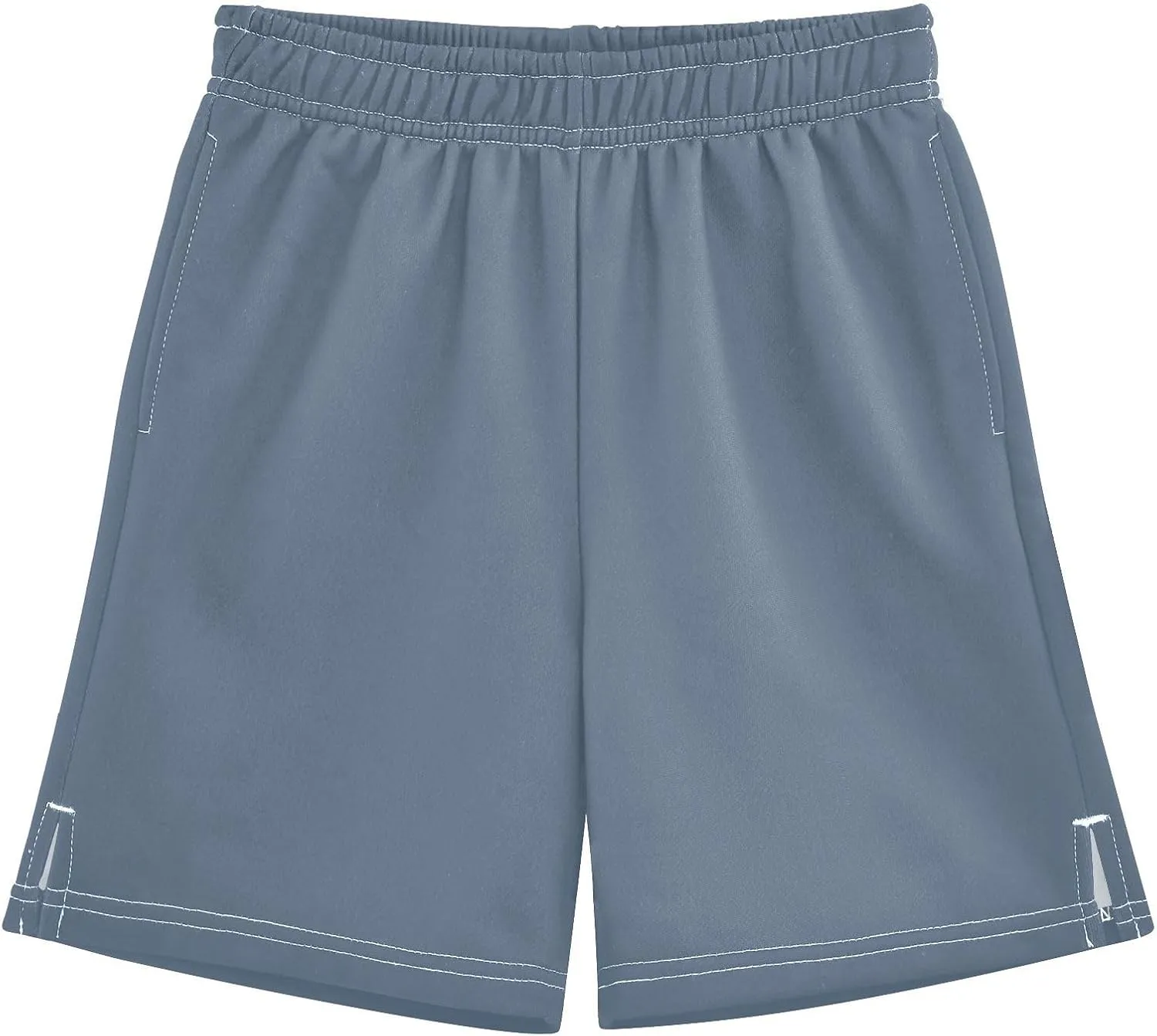 Solid Color Boys Athletic Shorts Quick Dry Kids Active Running Shorts with Pockets