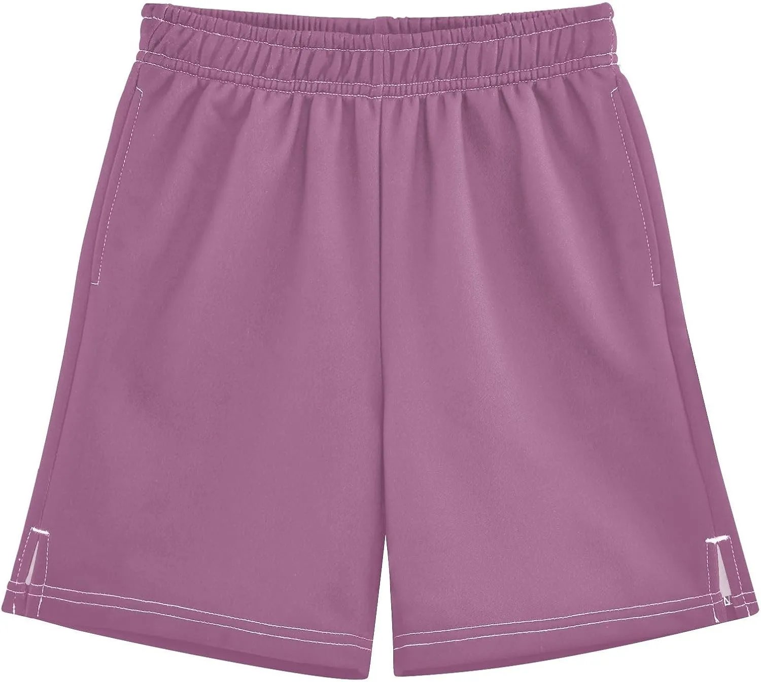 Solid Color Boys Athletic Shorts Quick Dry Kids Active Running Shorts with Pockets