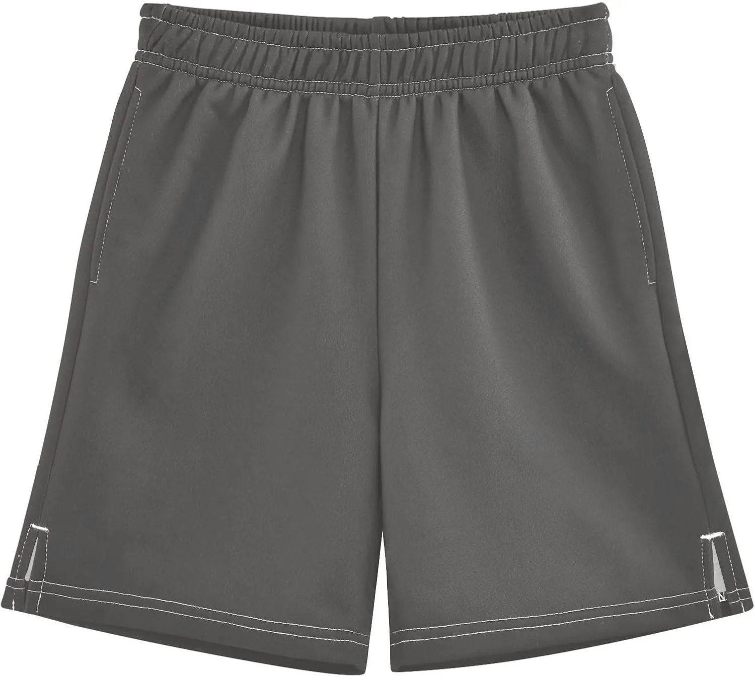 Solid Color Boys Athletic Shorts Quick Dry Kids Active Running Shorts with Pockets
