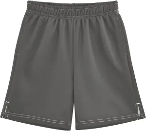Solid Color Boys Athletic Shorts Quick Dry Kids Active Running Shorts with Pockets