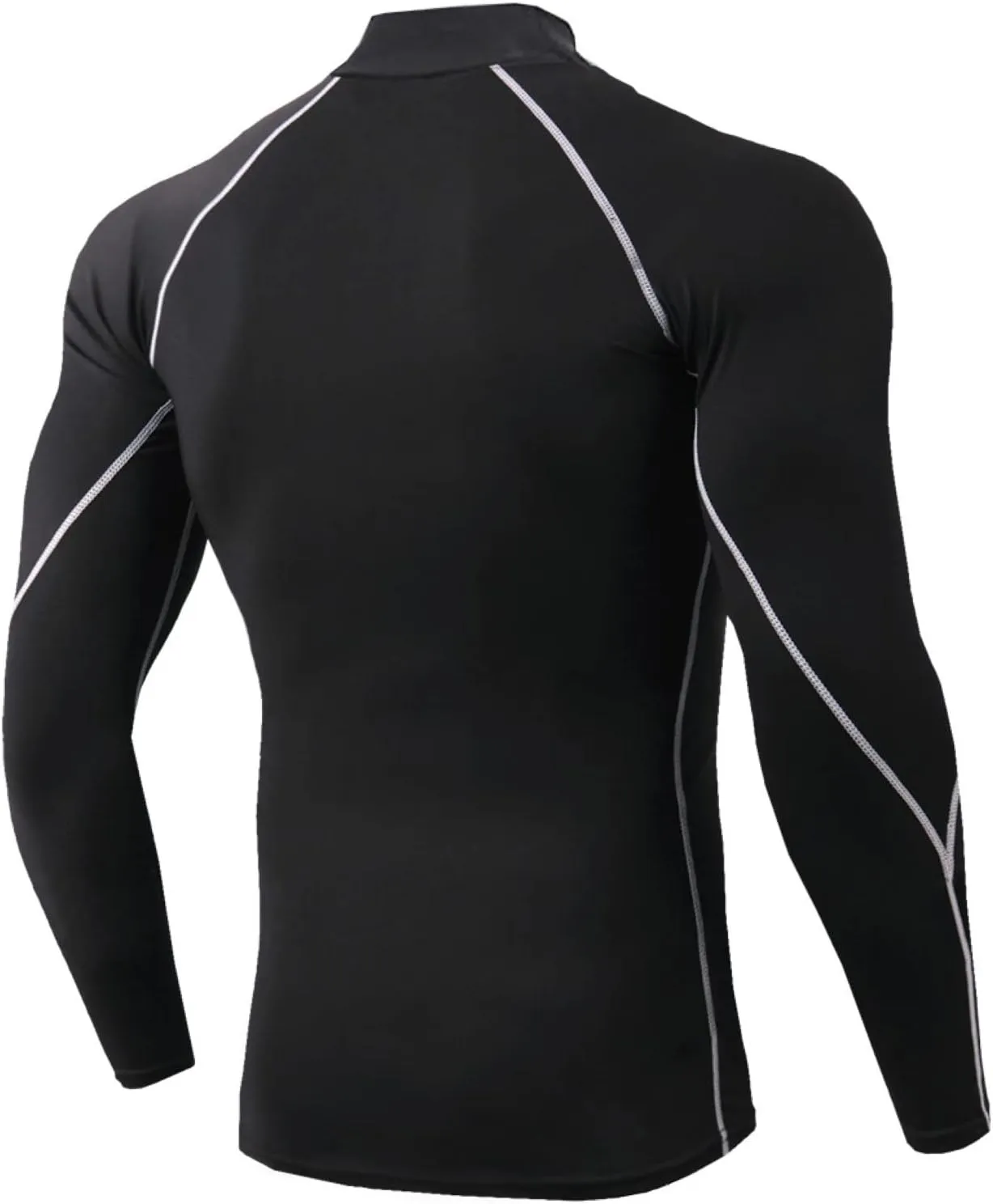 Sports Compression Shirt for Men Long Sleeve Workout Baselayer Shirts Quick Dry Gym Yoga Athletic Running Tee Tops
